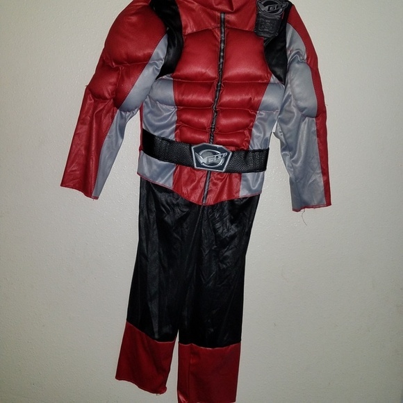 NEW Red Ranger Saban's Power Ranger Beast Morphers Halloween Costume 2T Toddler - Picture 4 of 8